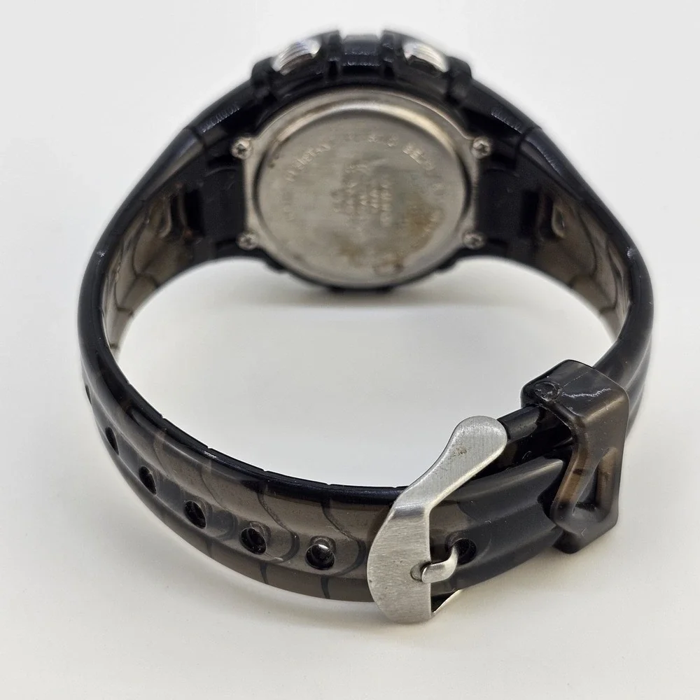 Sport Digital Women Watch 37MM DayDate Black‎ Plastic Bands Up to 6.5